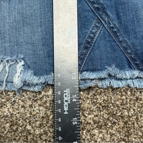 Wax Jean Blue Distressed Mini Skirt - Picture 9 of 13